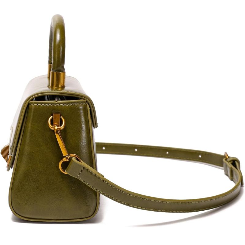 Mini Crossbody Clutch with Bright PU Finish