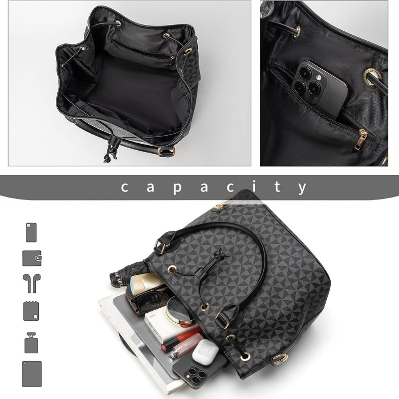 Bucket Purse For Women With Chic West Hobo Style