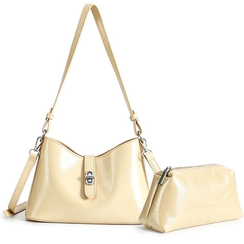 Purse Soft PU Leather Women 2-in-1 Set Crossbody Bag