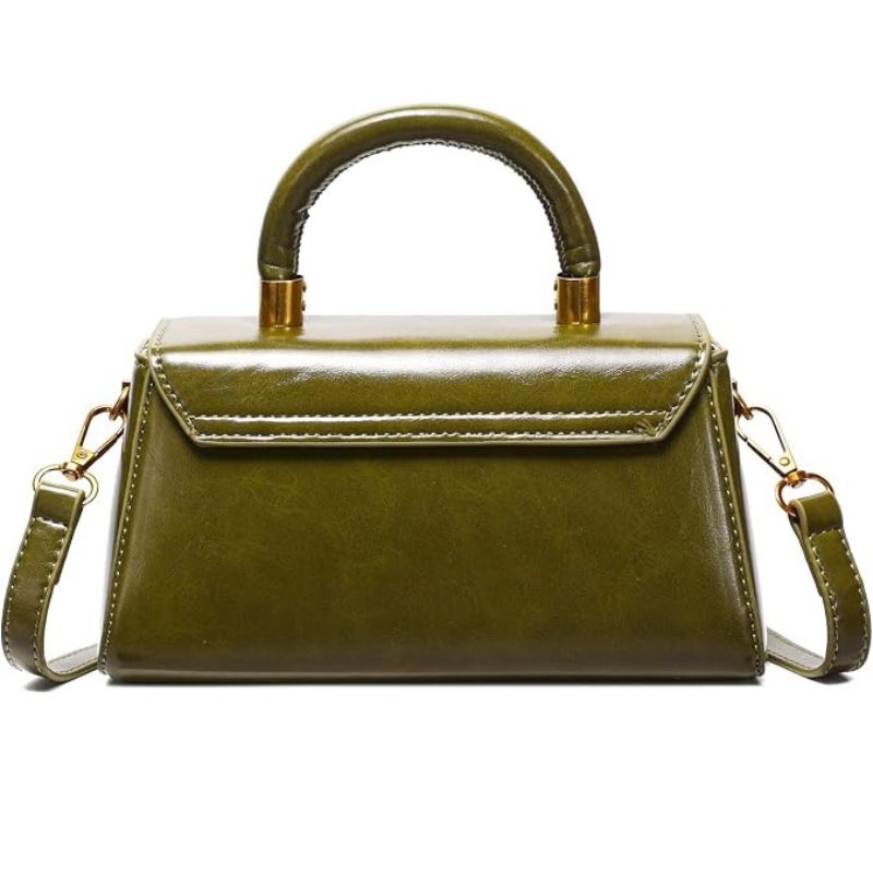 Mini Crossbody Clutch with Bright PU Finish