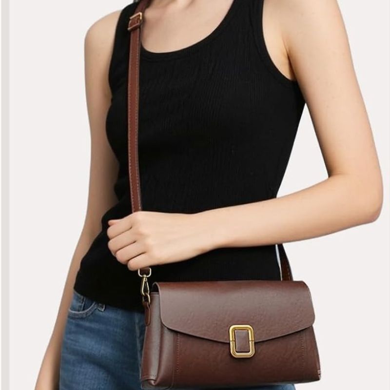 Genuine Leather Crossbody Bag For Women