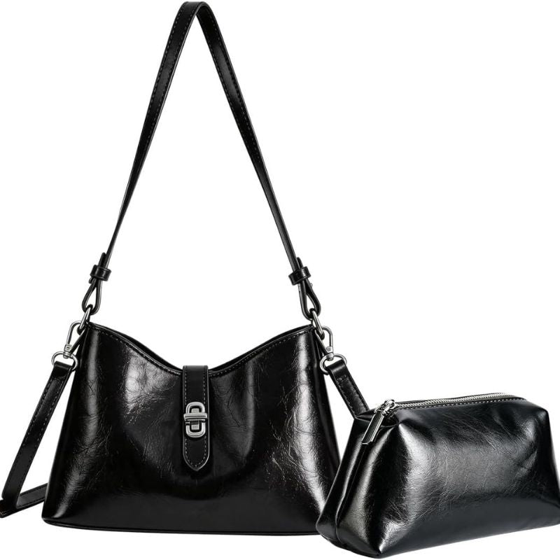 Purse Soft PU Leather Women 2-in-1 Set Crossbody Bag