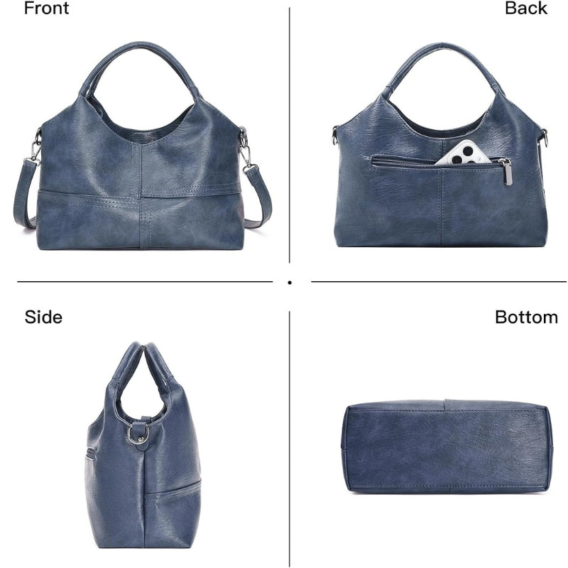 Medium Women's Soft Leather Hobo Handbag