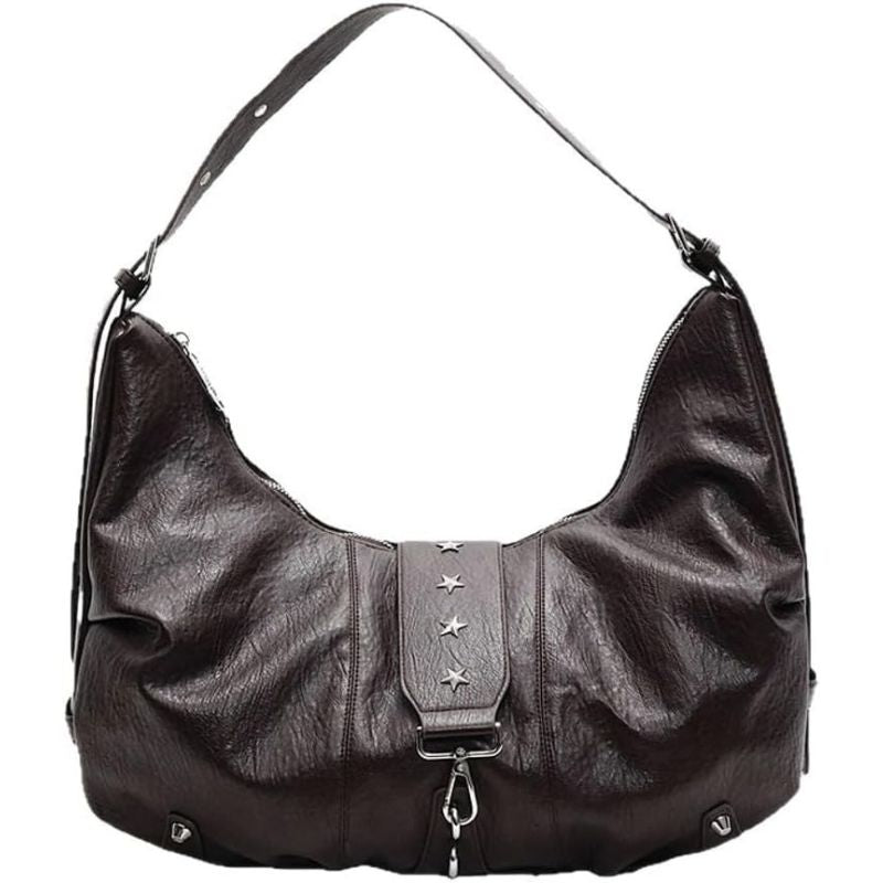 Y2K Vegan Leather Hobo Shoulder Bag