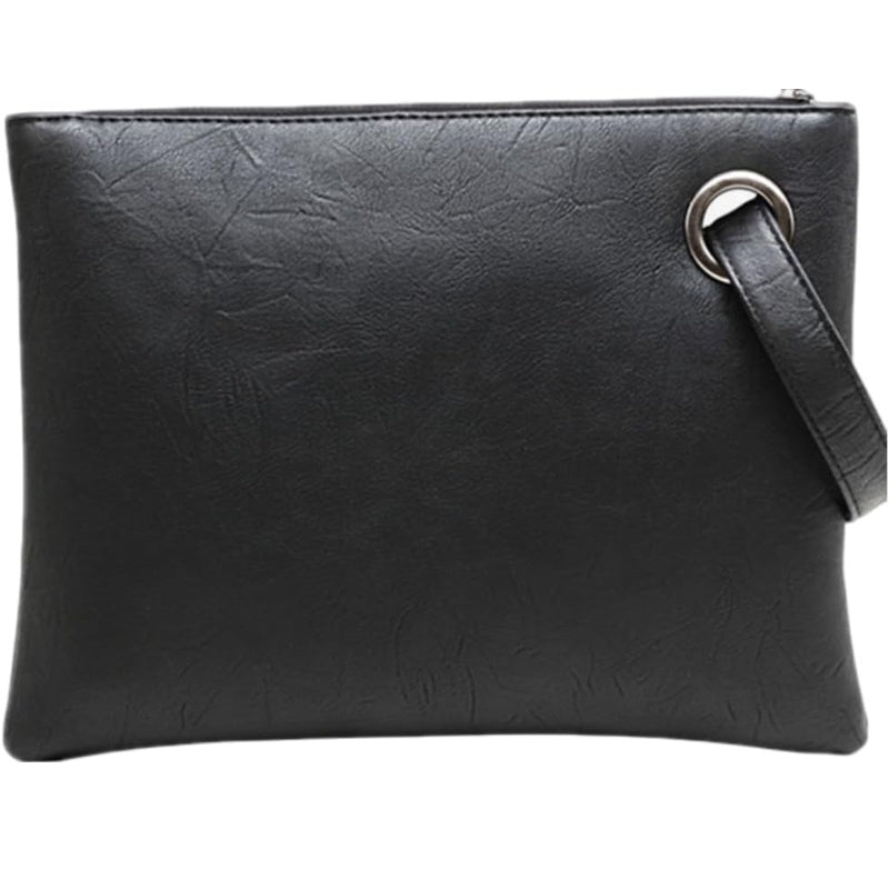 Oversize Envelope Clutch with Wristlet Strap