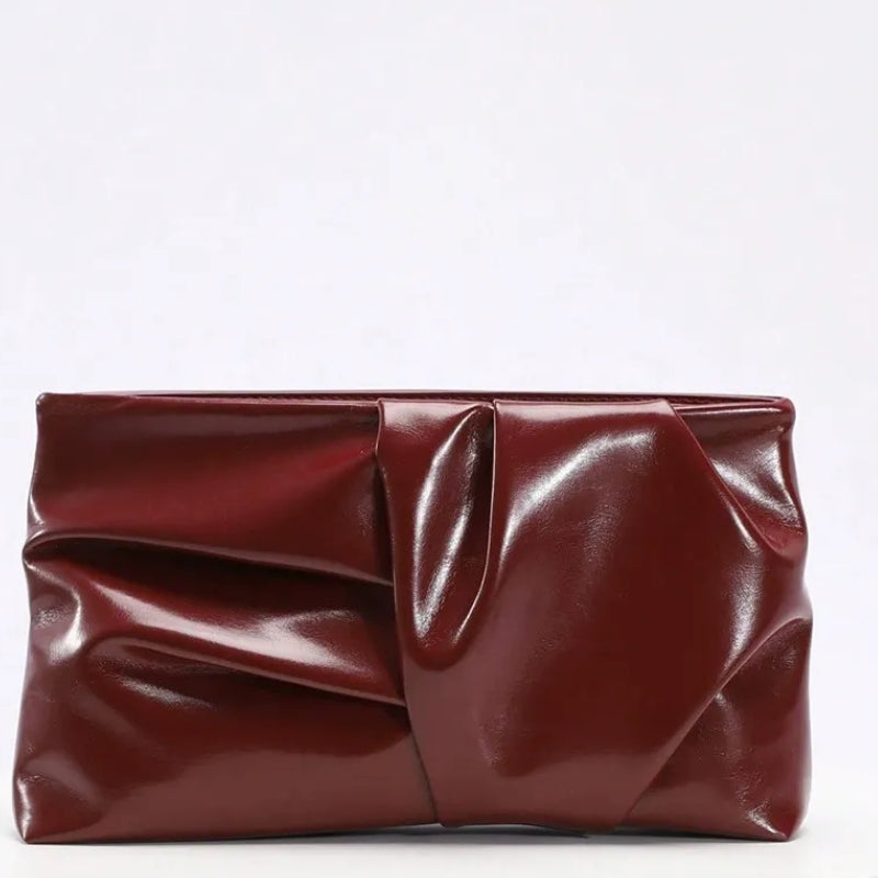 Women's Pleated Cloud Clutch Bag