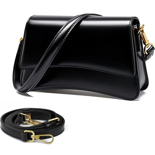 Adjustable Genuine Leather Crossbody Bag