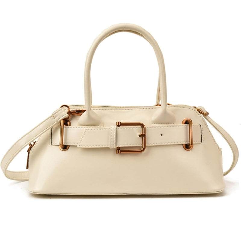 Women's Suede Shell-Shaped Leather Handbag