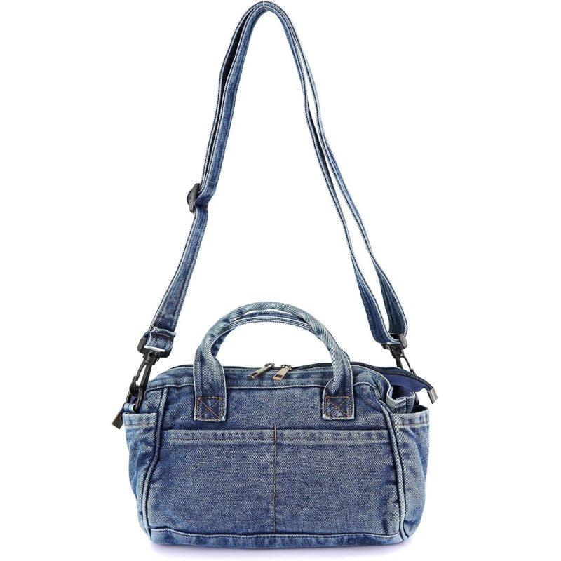 Large-Capacity Women's Denim Handbag