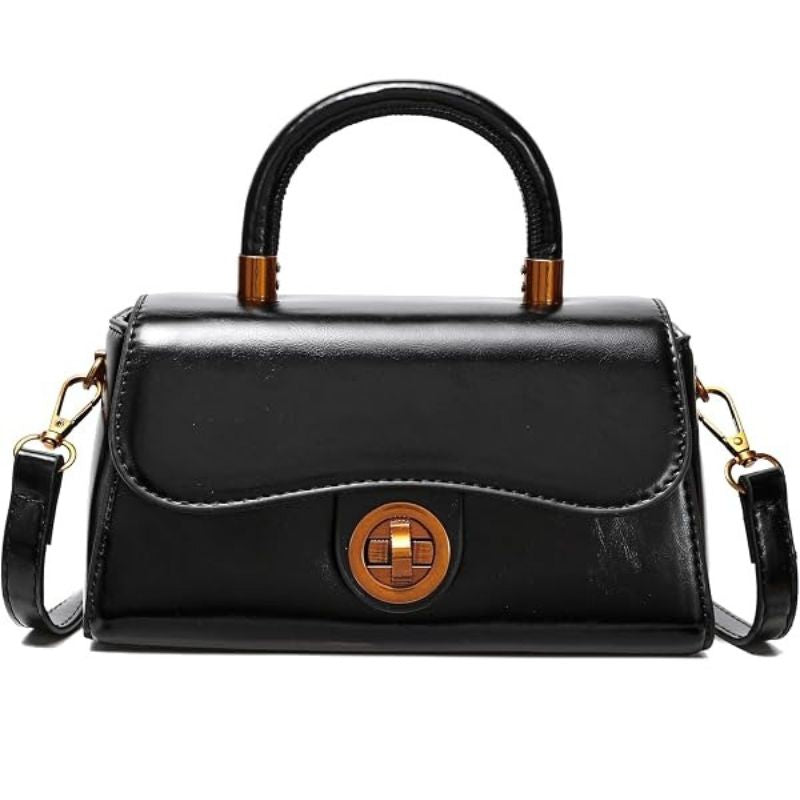 Mini Crossbody Clutch with Bright PU Finish