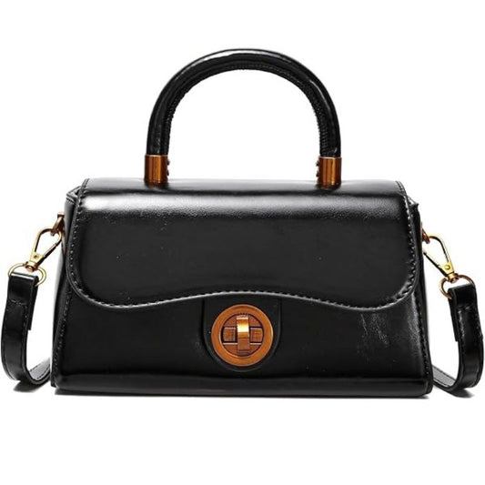 Mini Crossbody Clutch with Bright PU Finish