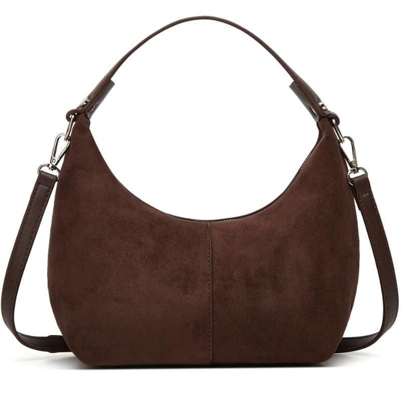 Women's Soft Suede Commuter Shoulder Bag