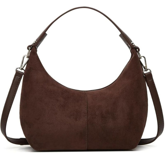 Women's Soft Suede Commuter Shoulder Bag