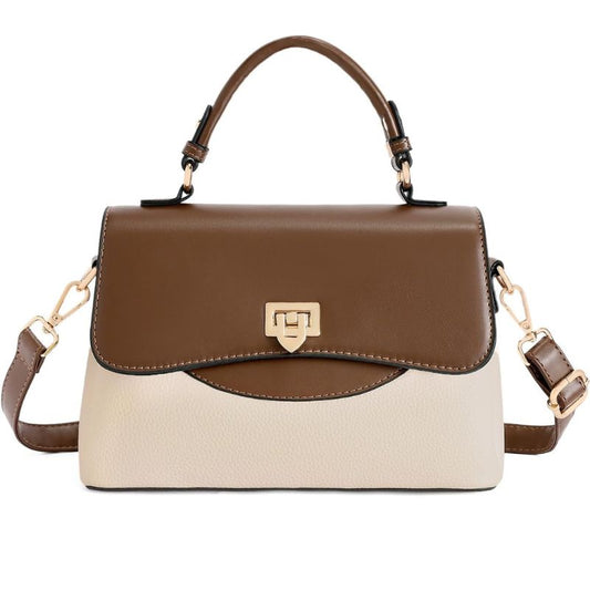 Women's Vegan Leather Satchel Crossbody Bag