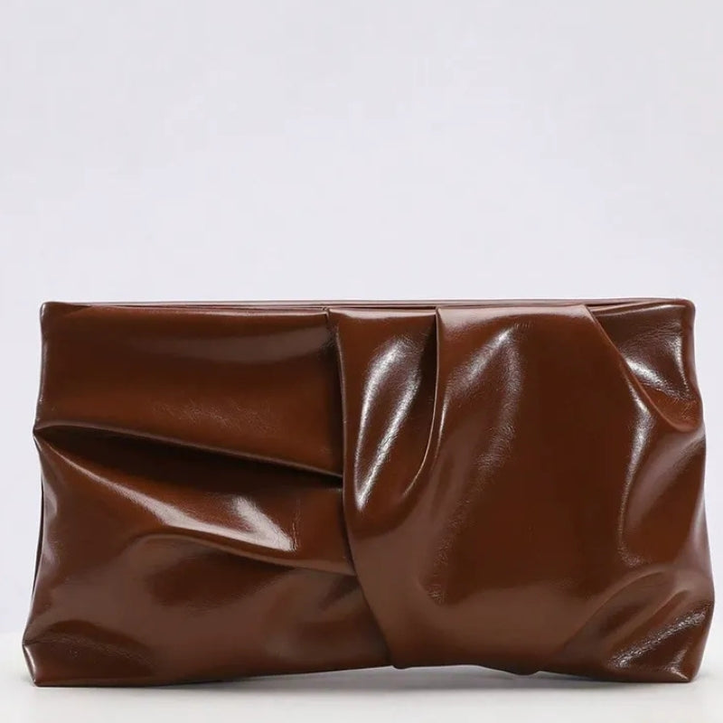 Women's Pleated Cloud Clutch Bag