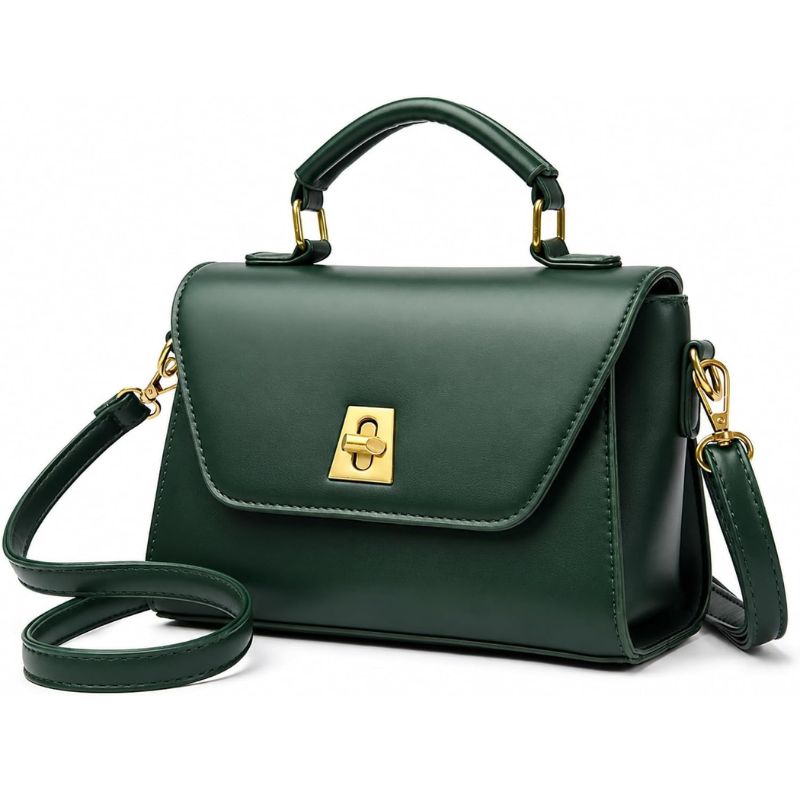 Retro Leather Crossbody Bag with Adjustable Strap