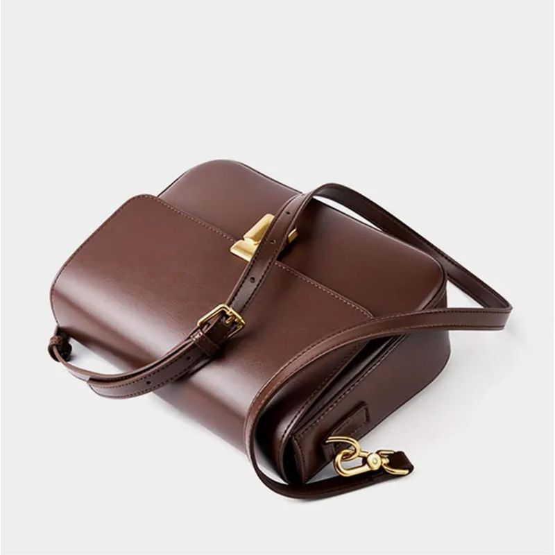 Premium Leather Commuter Shoulder Bag