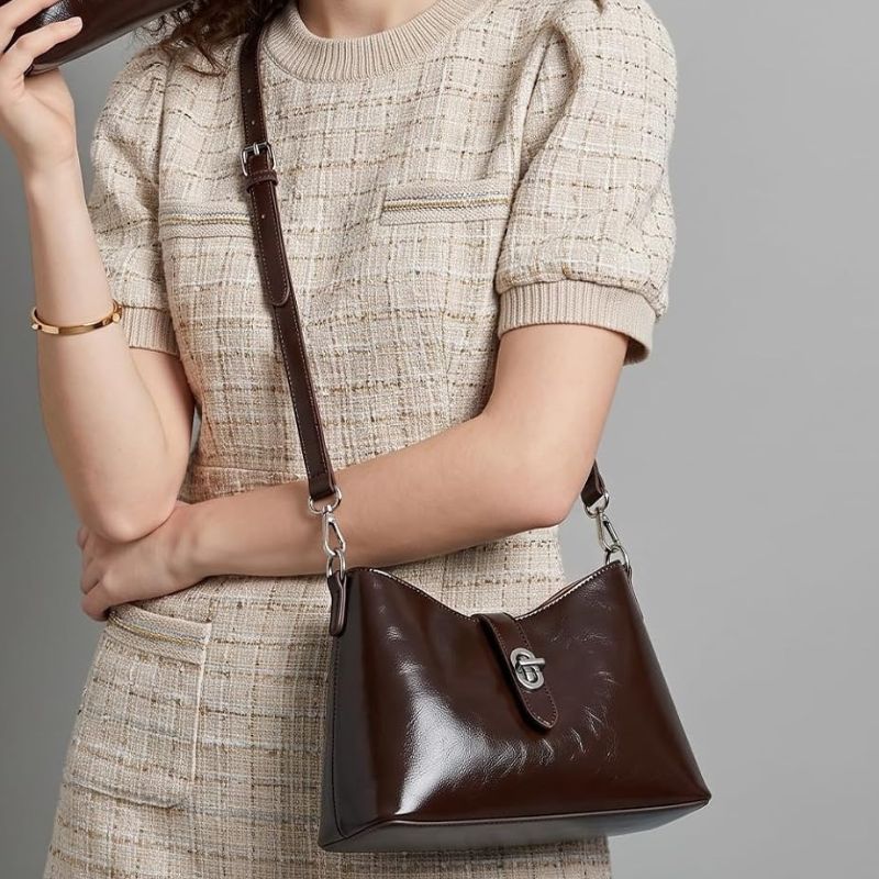 Purse Soft PU Leather Women 2-in-1 Set Crossbody Bag