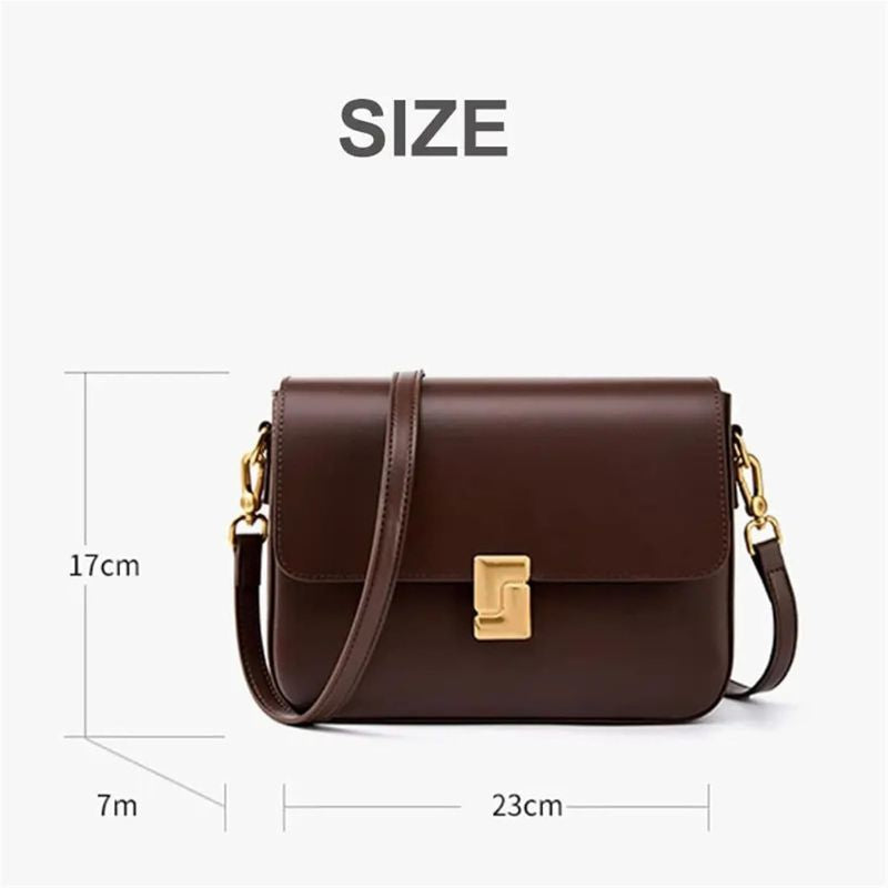 Premium Leather Commuter Shoulder Bag