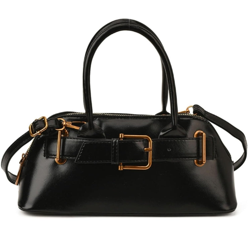 Women's Suede Shell-Shaped Leather Handbag