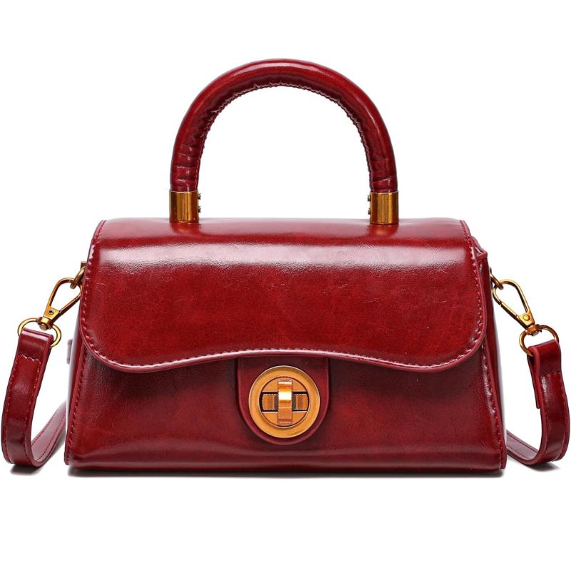 Mini Crossbody Clutch with Bright PU Finish