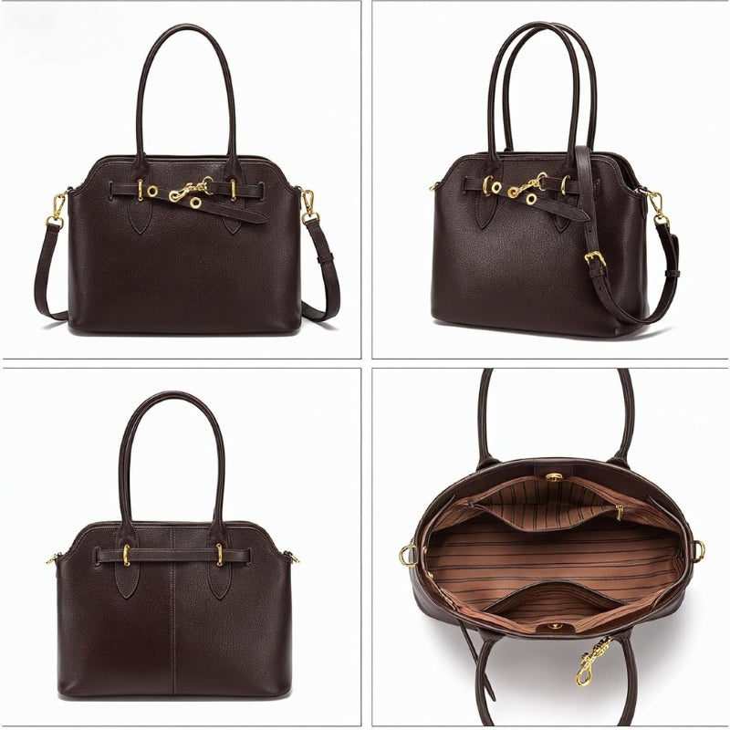 Women's Genuine Leather Satchel Handbag