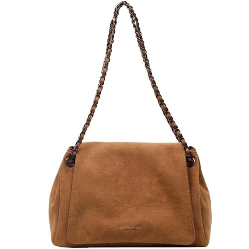 Women's Suede Chain Strap Crossbody Bag