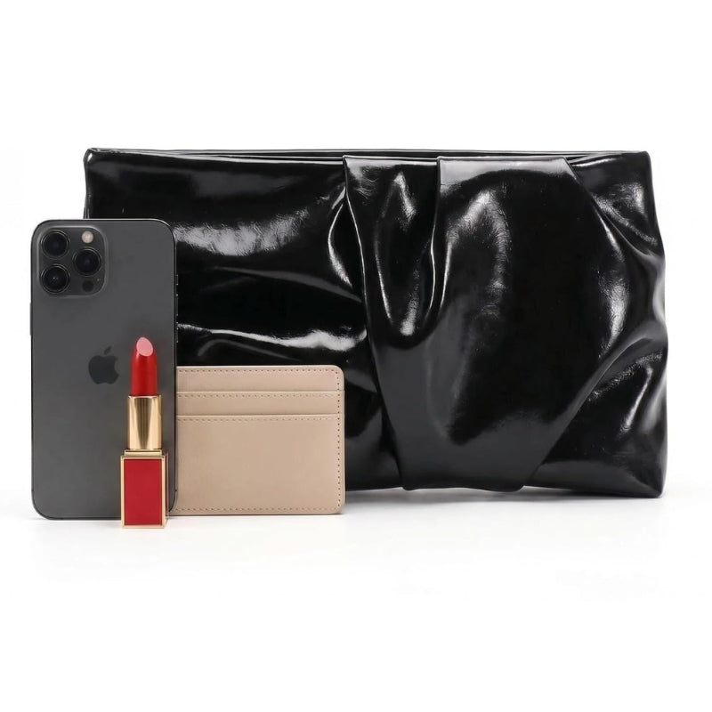 Women's Pleated Cloud Clutch Bag