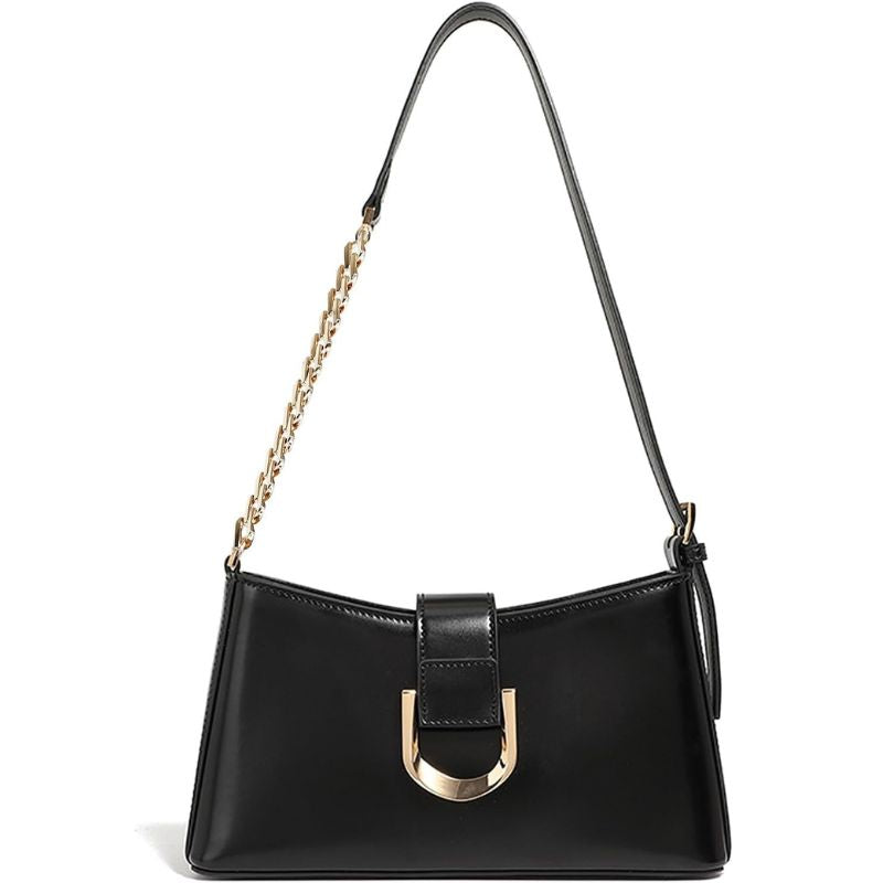 Genuine Leather Chain Shoulder Crossbody Bag