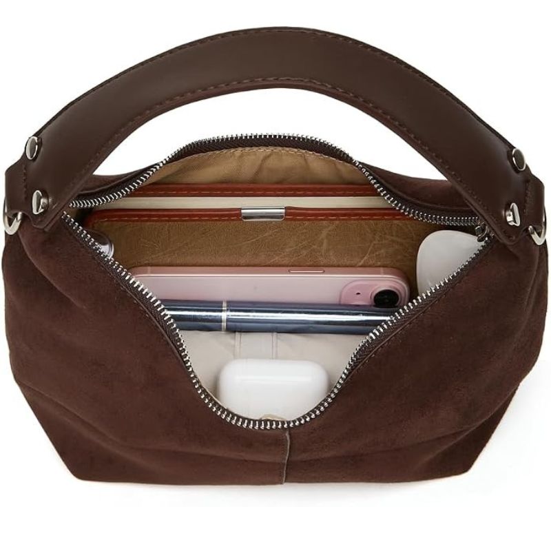 Women's Soft Suede Commuter Shoulder Bag