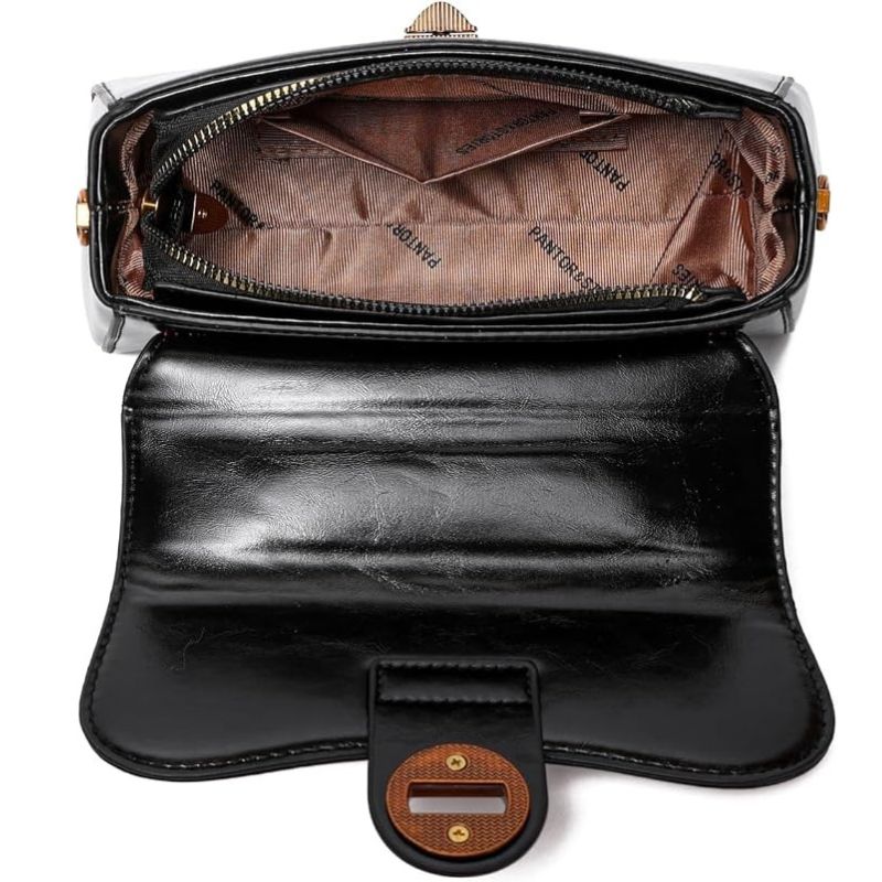 Mini Crossbody Clutch with Bright PU Finish