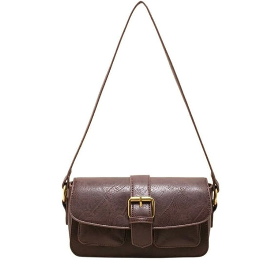 Vegan Leather Hobo Crossbody Bag with Detachable Strap