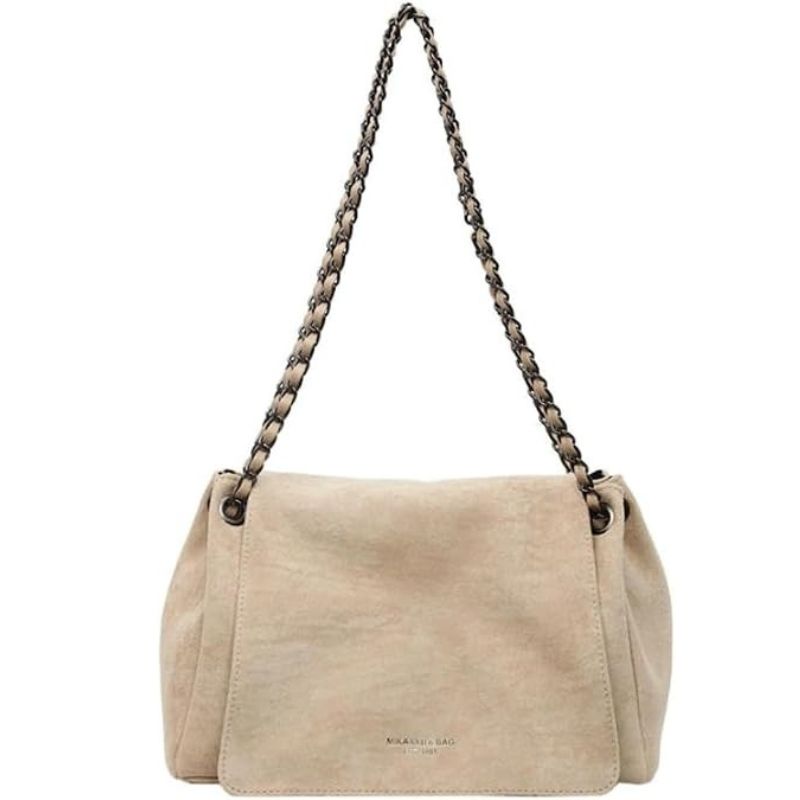 Women's Suede Chain Strap Crossbody Bag