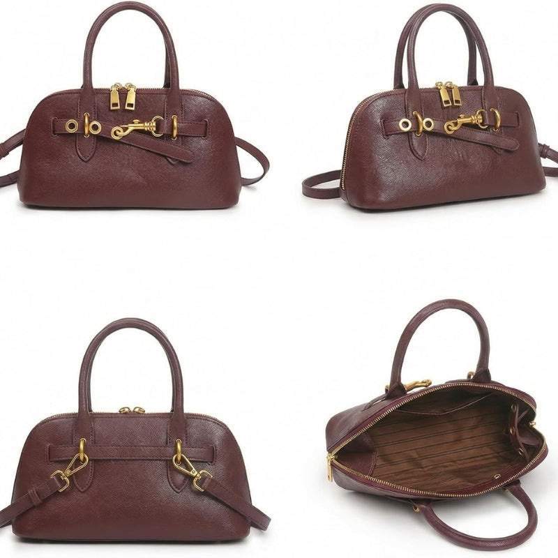 Genuine Leather Womens Leather Satchel Handbag