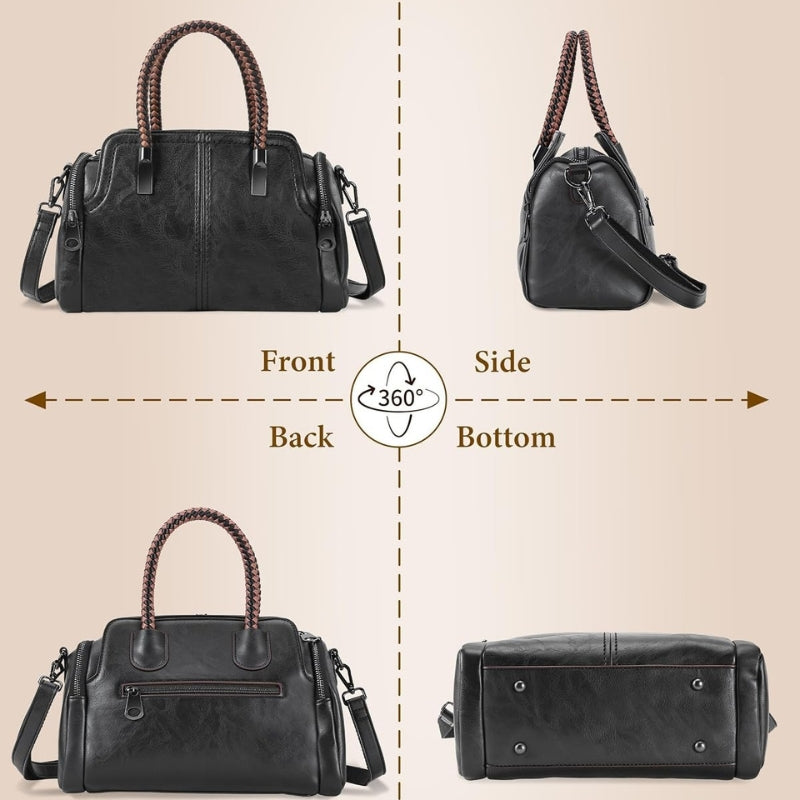 Vintage Boston Handbag Satchel Bag