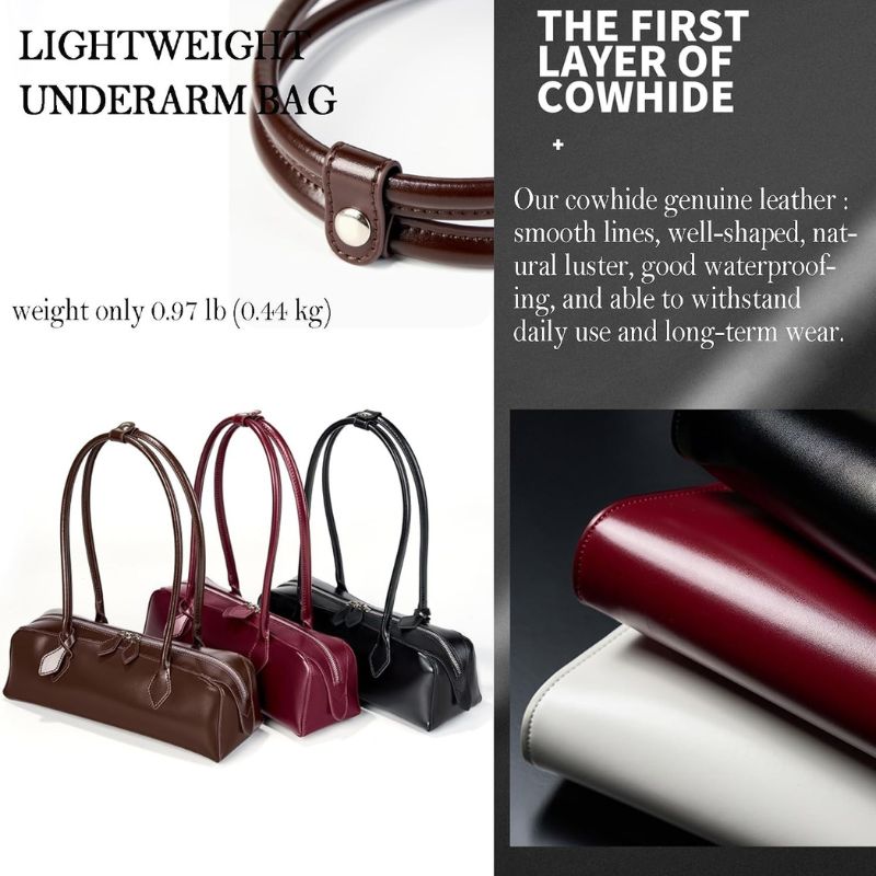 Genuine Leather Evening Bag for Women Shoulder Bag