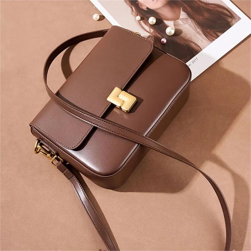 Premium Leather Commuter Shoulder Bag