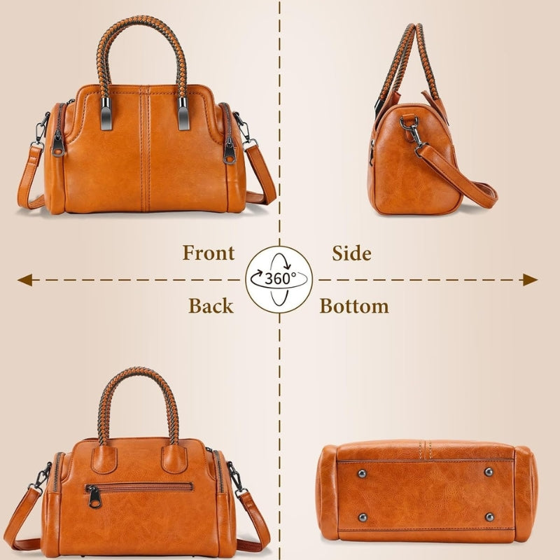 Vintage Boston Handbag Satchel Bag
