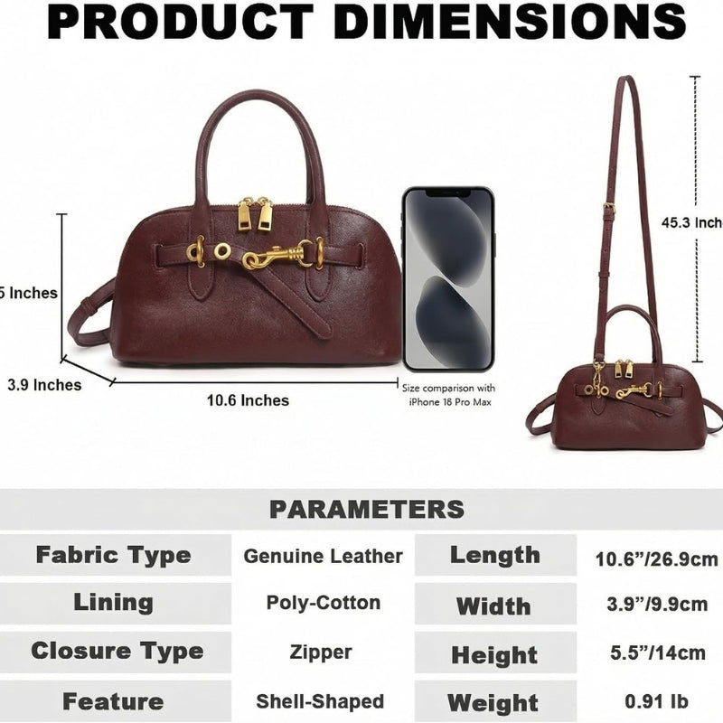 Genuine Leather Womens Leather Satchel Handbag