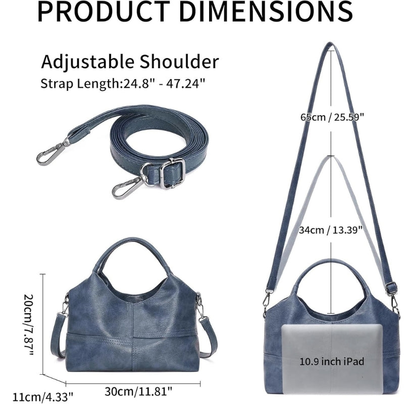 Medium Women's Soft Leather Hobo Handbag