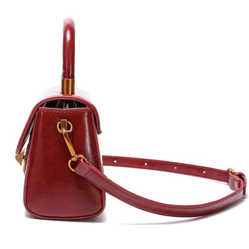 Mini Crossbody Clutch with Bright PU Finish