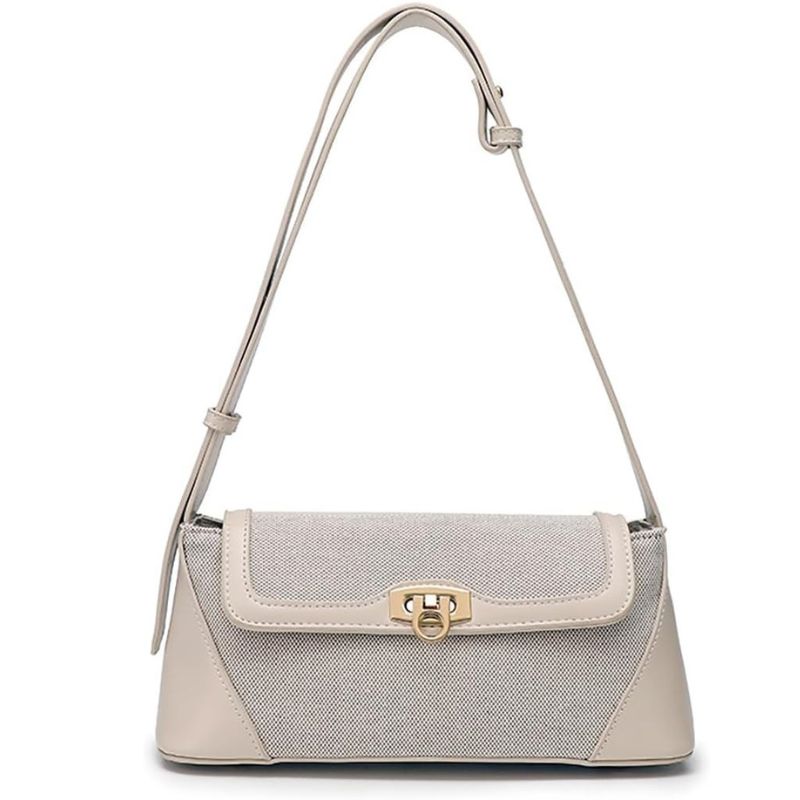 Patchwork Flap Crossbody Bag with Adjustable Strap