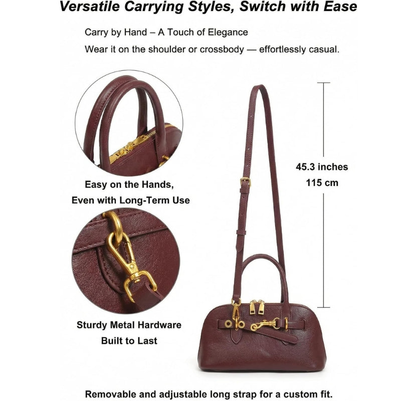Genuine Leather Womens Leather Satchel Handbag