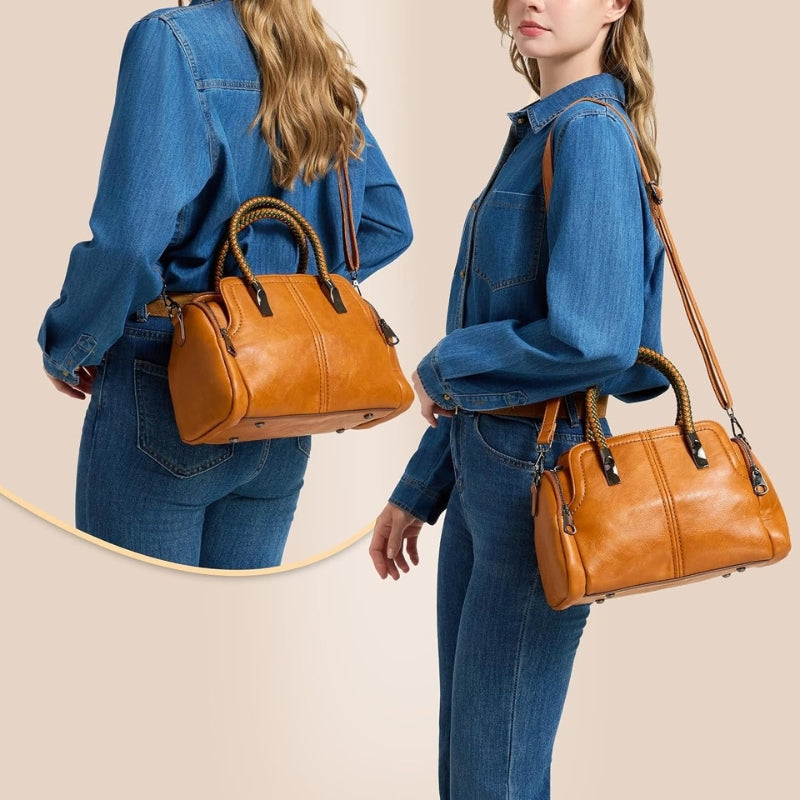 Vintage Boston Handbag Satchel Bag