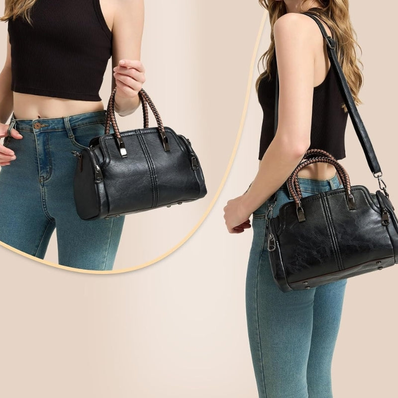 Vintage Boston Handbag Satchel Bag